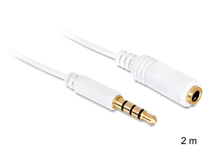 Delock Przedłużacz kabla Apple Audio Jack M/F 4PIN