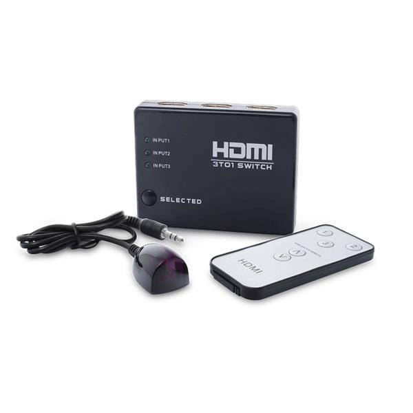 Przełącznik HDMI Savio CL-28 | 3 in -> 1 out