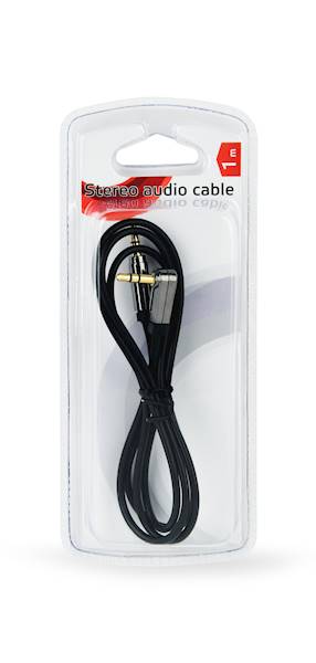 Kabel audio Jack 3.5mm | 1m | kątowy