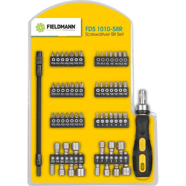 Śrubokręty Fieldman + zestaw 42 bitów FDS 1010-58R