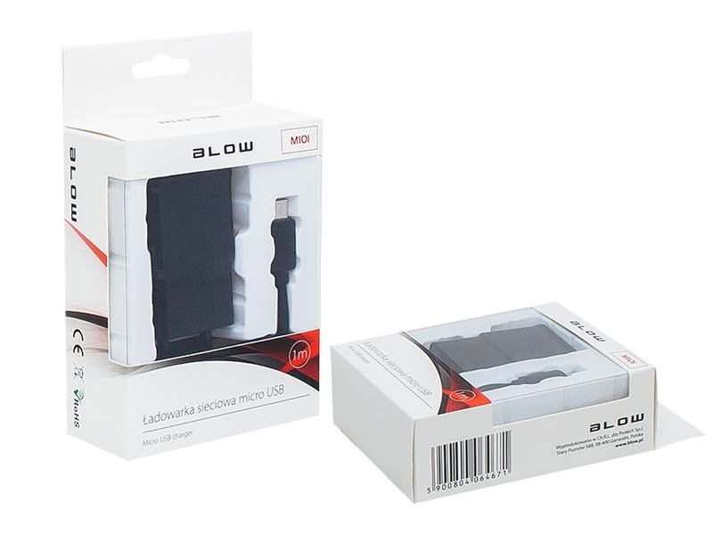 Ładowarka sieciowa Blow USB 2.1A | microUSB
