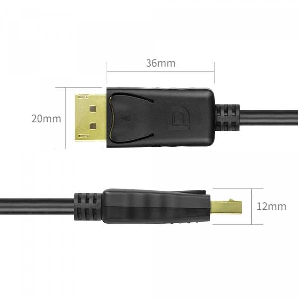 Kabel DisplayPort Unitek Y-C609BK v1.2 | M/M | 3m