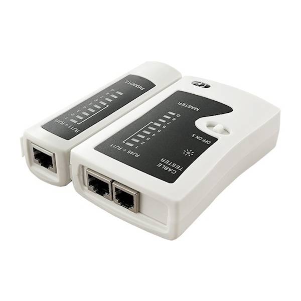 Tester do kabli  RJ-45 RJ-12 | Qoltec