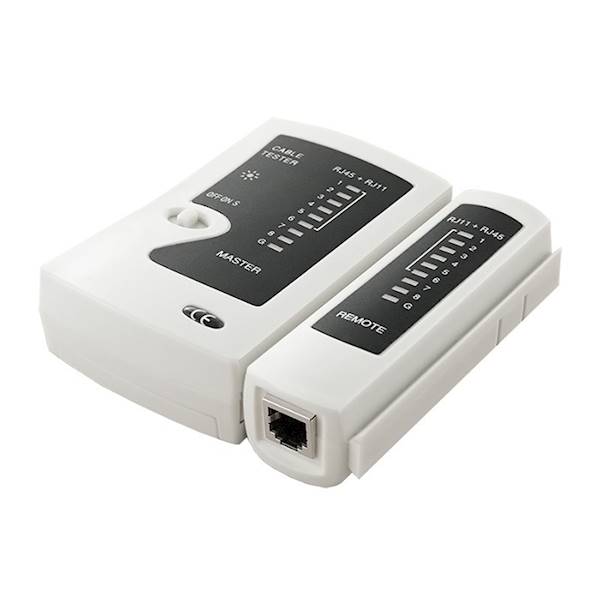 Tester do kabli  RJ-45 RJ-12 | Qoltec