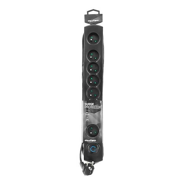 Listwa antyprzepięciowa Qoltec QuickSwitch 8gn 3m