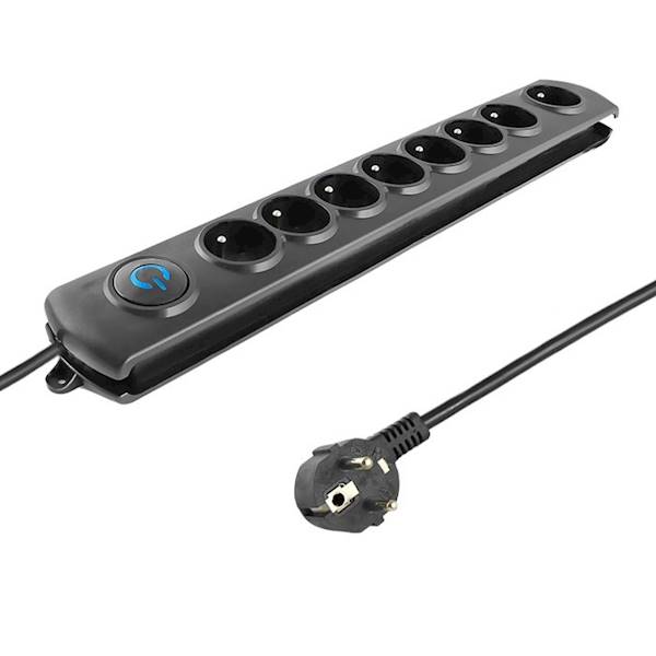 Listwa antyprzepięciowa Qoltec QuickSwitch 8gn 3m