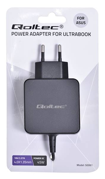 Zasilacz Qoltec 19V | 2.37A | 4.0 x 1.35 | Asus