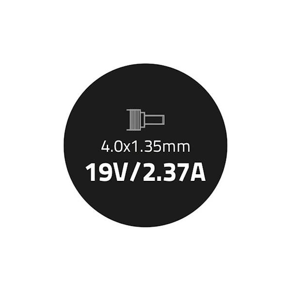 Zasilacz Qoltec 19V | 2.37A | 4.0 x 1.35 | Asus