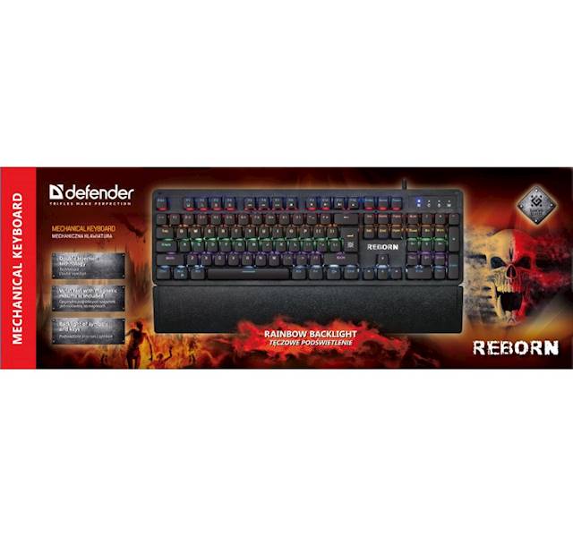 Klawiatura Mechaniczna Defender Reborn GK-165DL