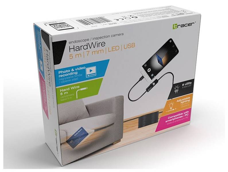 Kamera Endoskopowa Tracer HardWire 5m USB