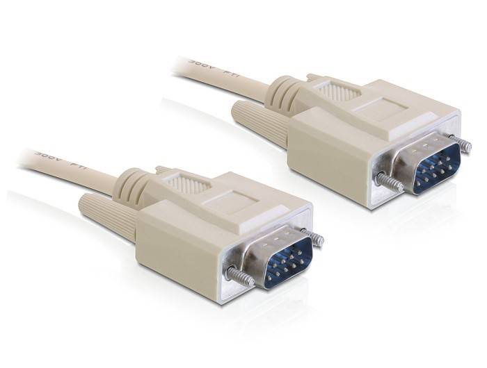 Kabel szeregowy Delock RS-232 9M/9M 2m