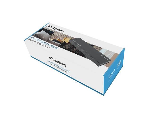 Splitter HDMI Lanberg 1x IN -> 8x OUT + zasilacz