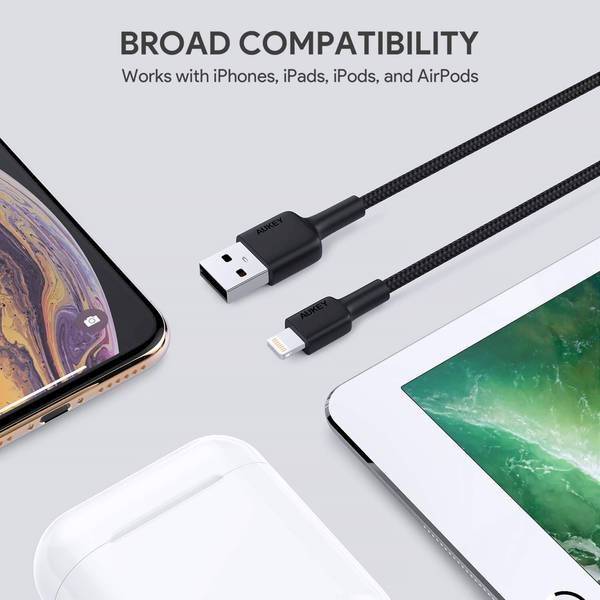 Kabel Aukey | CB-AL05 | iPhone Lightning MFi | 2m