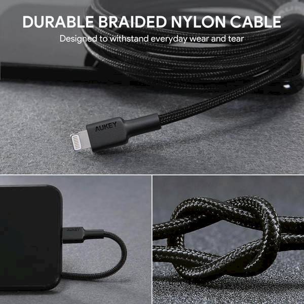 Kabel Aukey | CB-AL05 | iPhone Lightning MFi | 2m