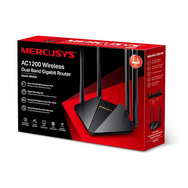 Router Mercusys MR30G | DualBand AC1200