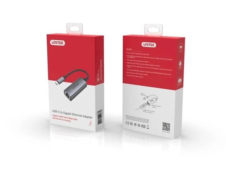 Karta sieciowa Unitek USB C -> RJ45 GBPS | U1312A
