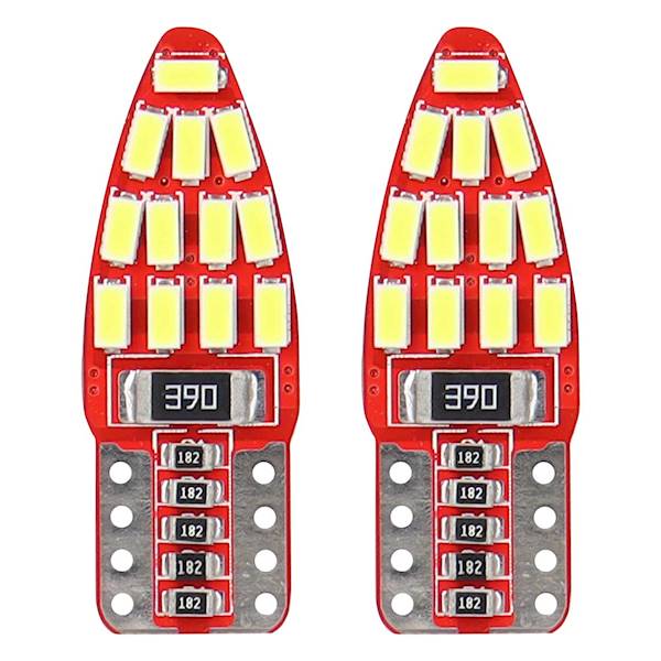 Kontrolka LED Canbus 24SMD 3014 T10e W5W 12V 2szt