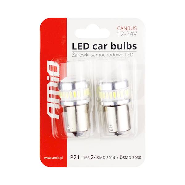 Kontrolka LED Canbus 24 + 6 SMD BA15s  2szt