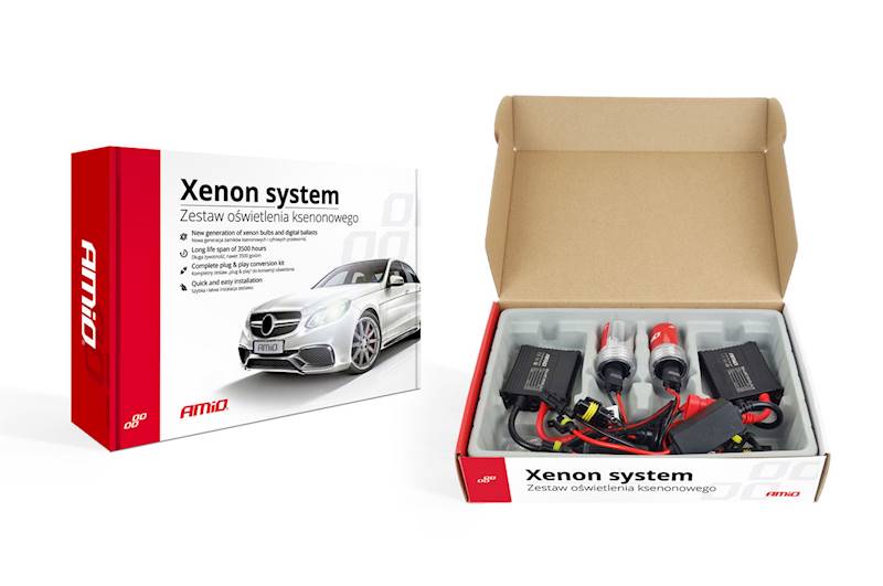 Xenon zestaw HID H7 6000K AMiO