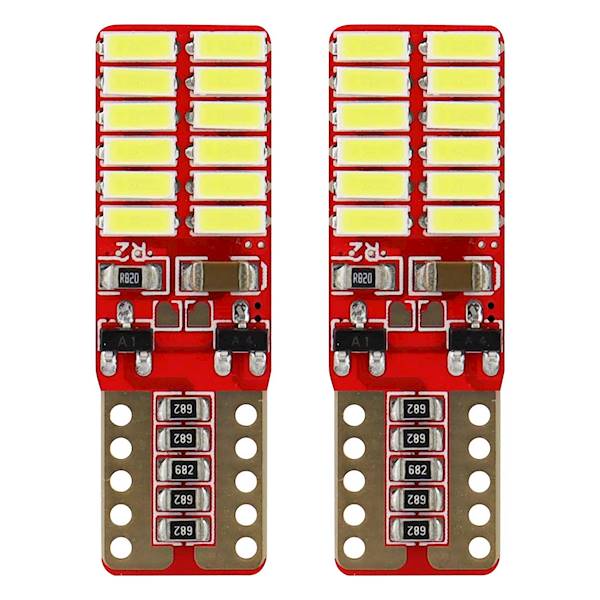 Kontrolka LED CANBUS 24SMD 4014 T10e (W5W) 12V/24V