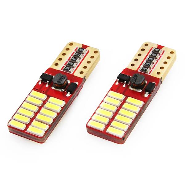 Kontrolka LED CANBUS 24SMD 4014 T10e (W5W) 12V/24V