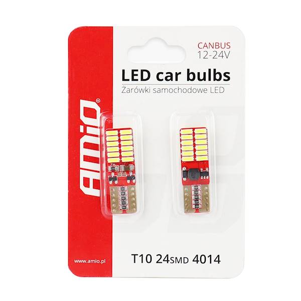 Kontrolka LED CANBUS 24SMD 4014 T10e (W5W) 12V/24V