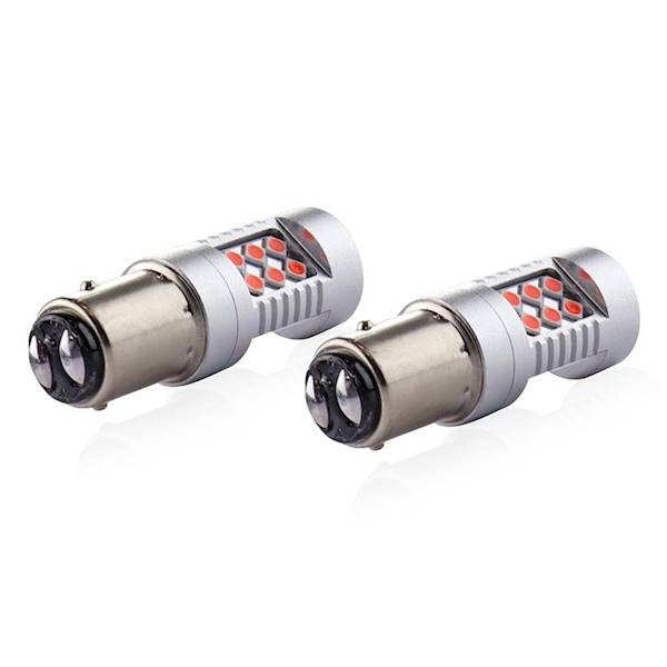 Kontrolka LED CANBUS 1157 BAY15D P21/5W Czerwona 