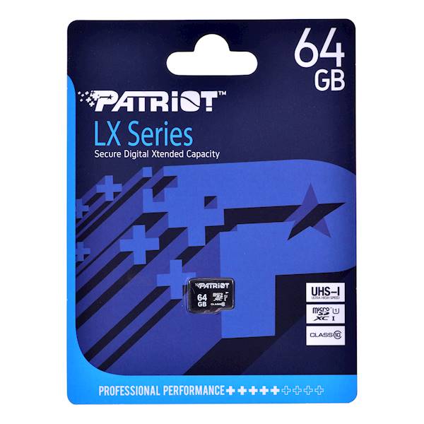 Karta pamięci microSD Patriot LX | 64GB
