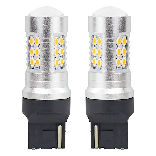 Kontrolka LED CANBUS 24SMD T20 WY21W Pomarańczowa