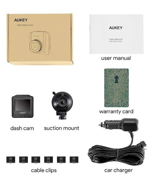 Kamera samochodowa Rejestrator AUKEY DRA5