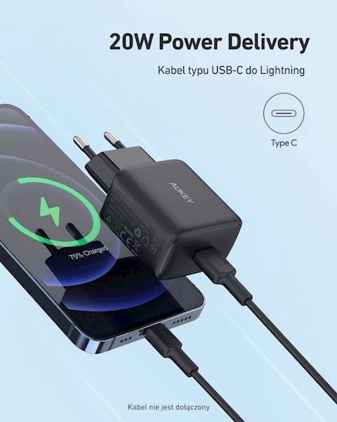 Mini ładowarka sieciowa USB-C AUKEY 