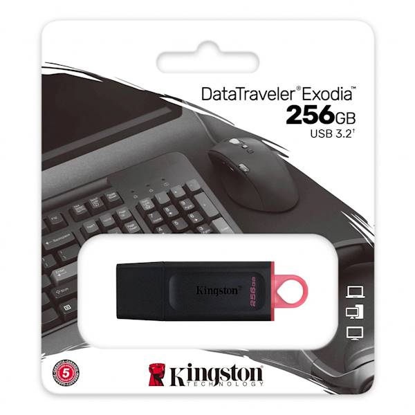 Pendrive Kingston Flash | USB 3.2 | 256GB