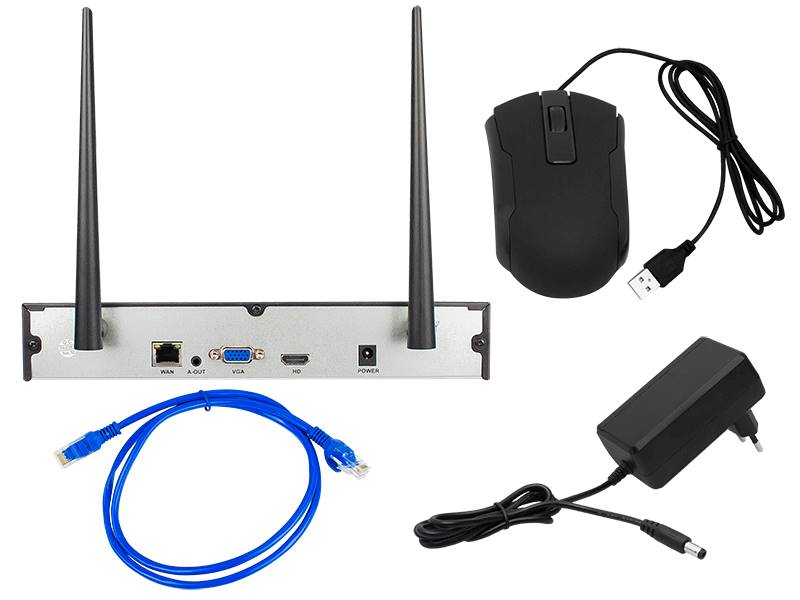 Zestaw monitoringu BLOW WiFI 4x2MP | 1TB | 78-849#