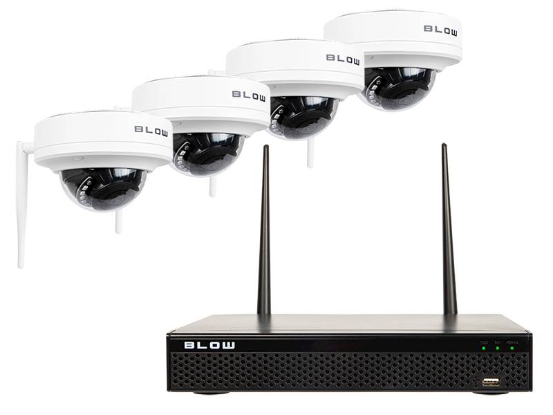 Zestaw monitoringu BLOW WiFI 4x2MP | 1TB | 78-849#