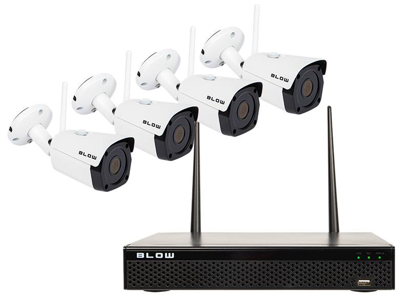 Zestaw monitoringu BLOW WiFI 4x5MP | 1TB | 78-848#