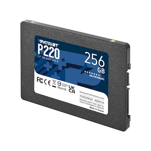 Dysk SSD Patriot P220 | 256GB | 2,5" | SATA