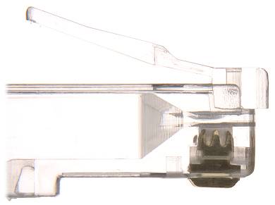 Wtyk modularny 8p8c kat. 6 przelotowy | RJ45