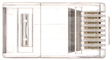 Wtyk modularny 8p8c kat. 6 przelotowy | RJ45