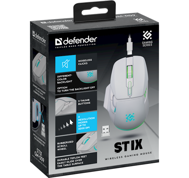 Mysz bezprzewodowa Defender GM-009 STIX 3200dpi