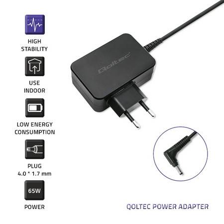 Zasilacz Qoltec 20V | 3.25A | 4.0 x 1.7 Lenovo