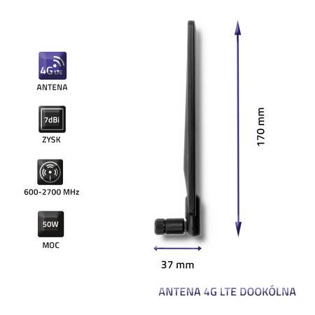 Antena 4G LTE | SMA | 7dB | 19cm