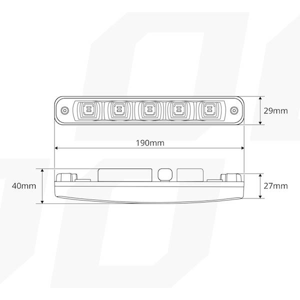 Światła do jazdy dziennej DRL 507HP AMIO-01523