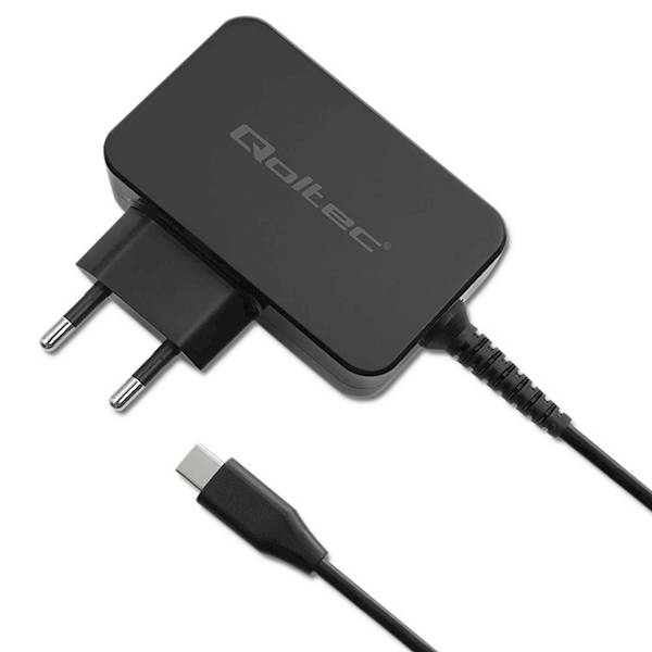Qoltec Ładowarka GaN POWER PRO | 1xUSB-C | 65W