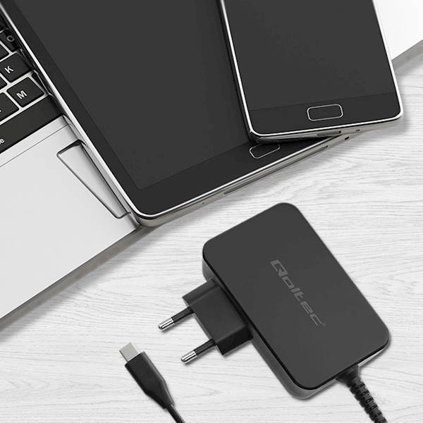 Qoltec Ładowarka GaN POWER PRO | 1xUSB-C | 100W | 