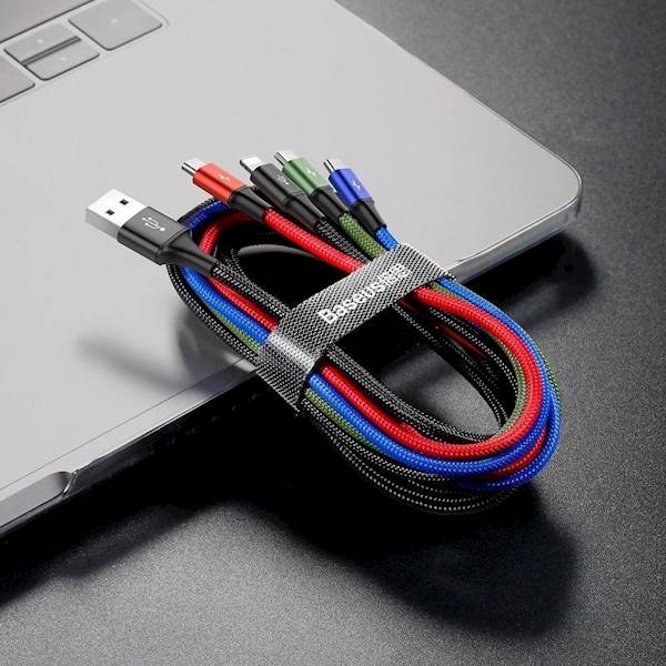 Baseus Kabel 4w1 Lightning | USB Typ C x2 | Micro