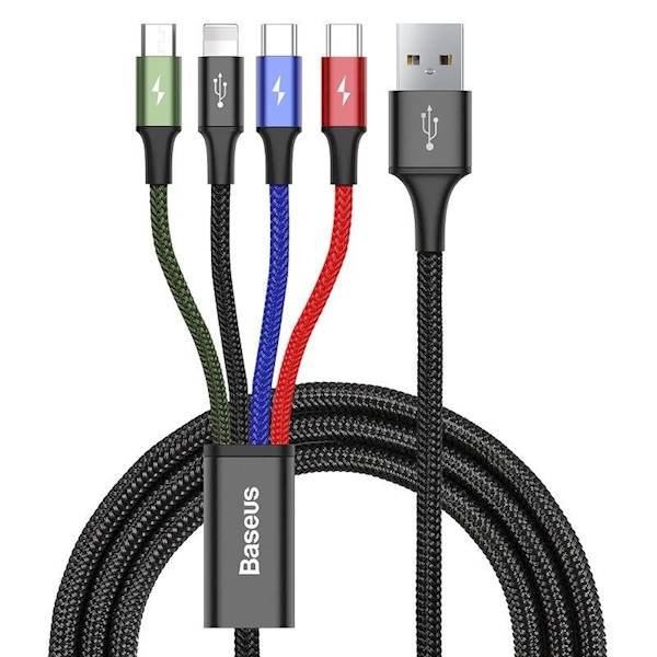 Baseus Kabel 4w1 Lightning | USB Typ C x2 | Micro