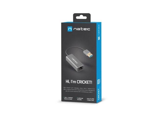 Karta sieciowa Natec Cricket 1GB USB 3.0 RJ45