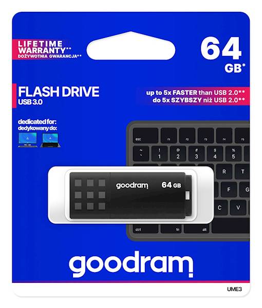 Pendrive Goodram UME3 | USB 3.0 | 64GB