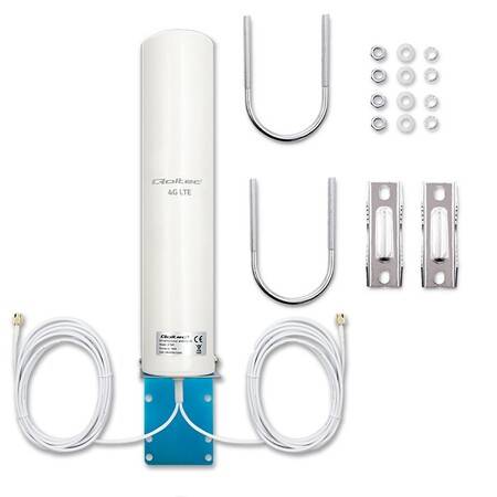 Qoltec Antena 4G LTE DUAL 12dBi 2x 3m SMA
