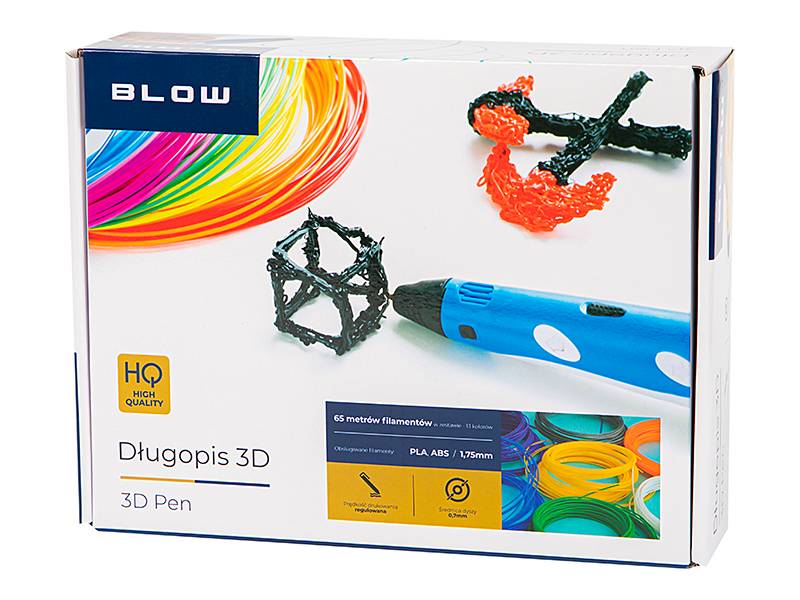 Długopis 3D drukarka 3D + filament 13x5m